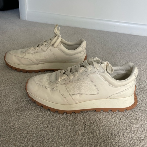 Cream Zara sneakers size 8/ 39 - Picture 2 of 3